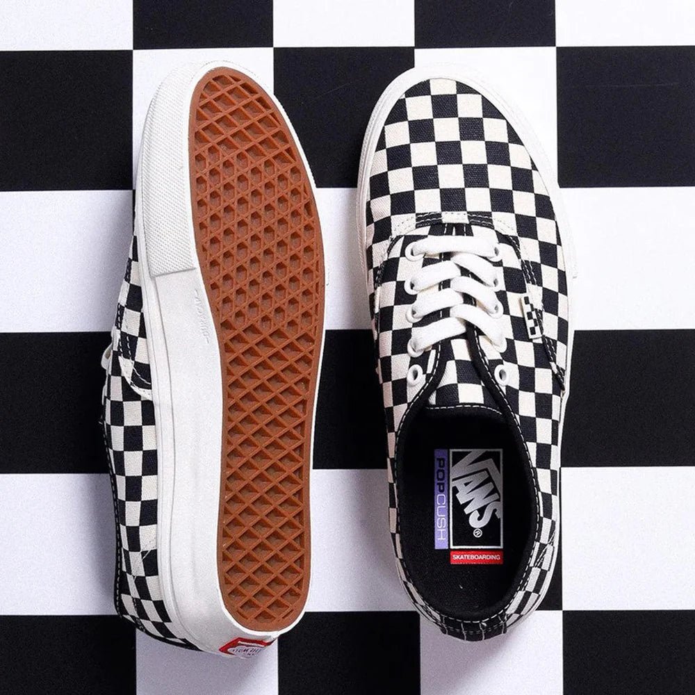 Vans Skate Authentic in Checkerboard Marshmallow - Goodnews Skateshop