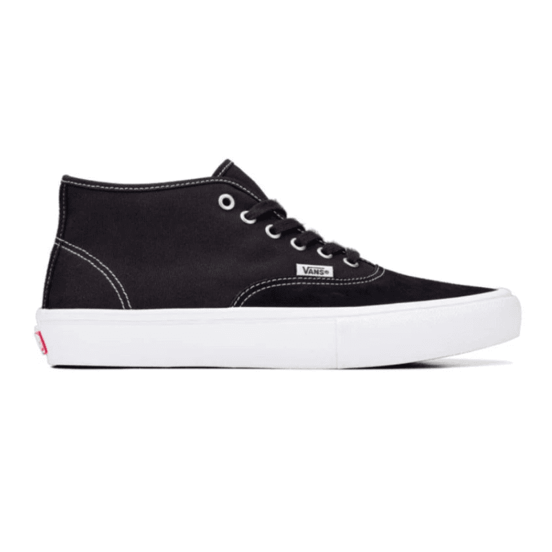 Vans Skate Authentic Mid in Black/White - Goodnews Skateshop