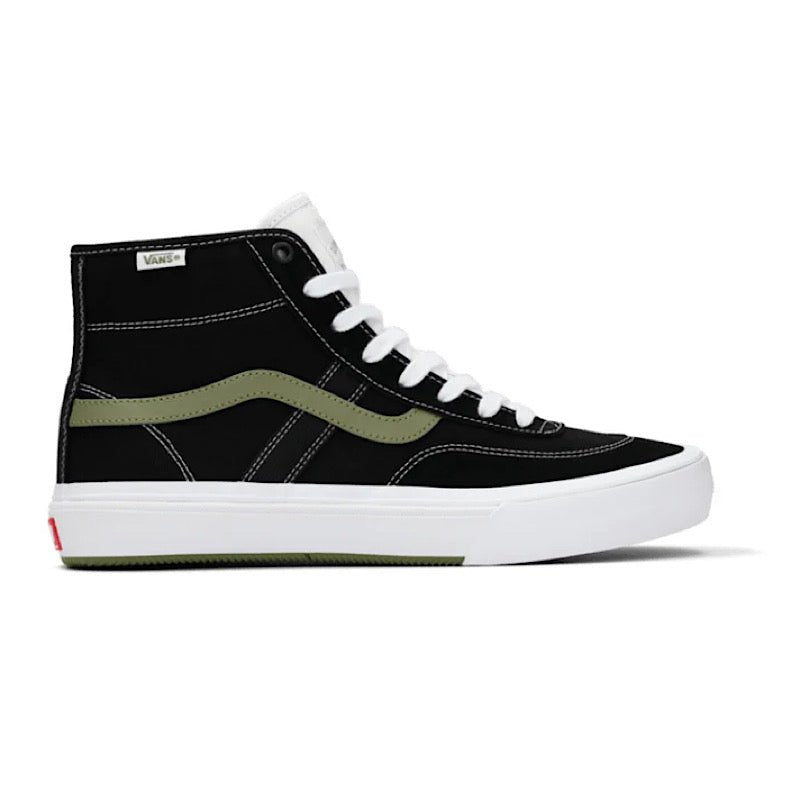 Vans Skate Crockett High in Black/Green - Goodnews Skateshop