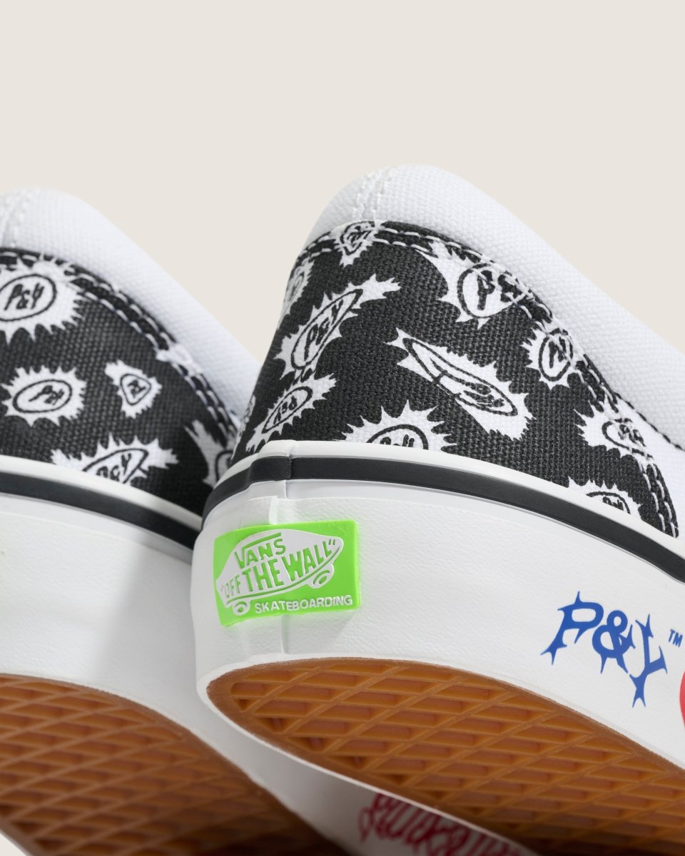 Vans Skate X PUNKANDYO Skate Slip-On in Black/White - Goodnews Skateshop