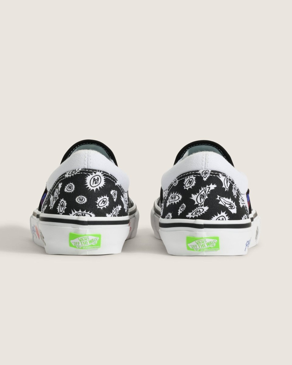 Vans Skate X PUNKANDYO Skate Slip-On in Black/White - Goodnews Skateshop