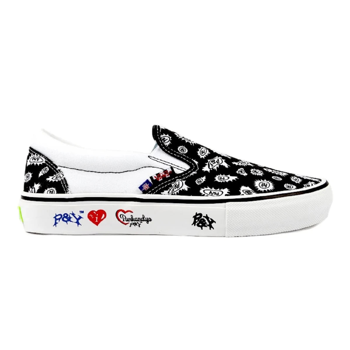 Vans Skate X PUNKANDYO Skate Slip-On in Black/White - Goodnews Skateshop