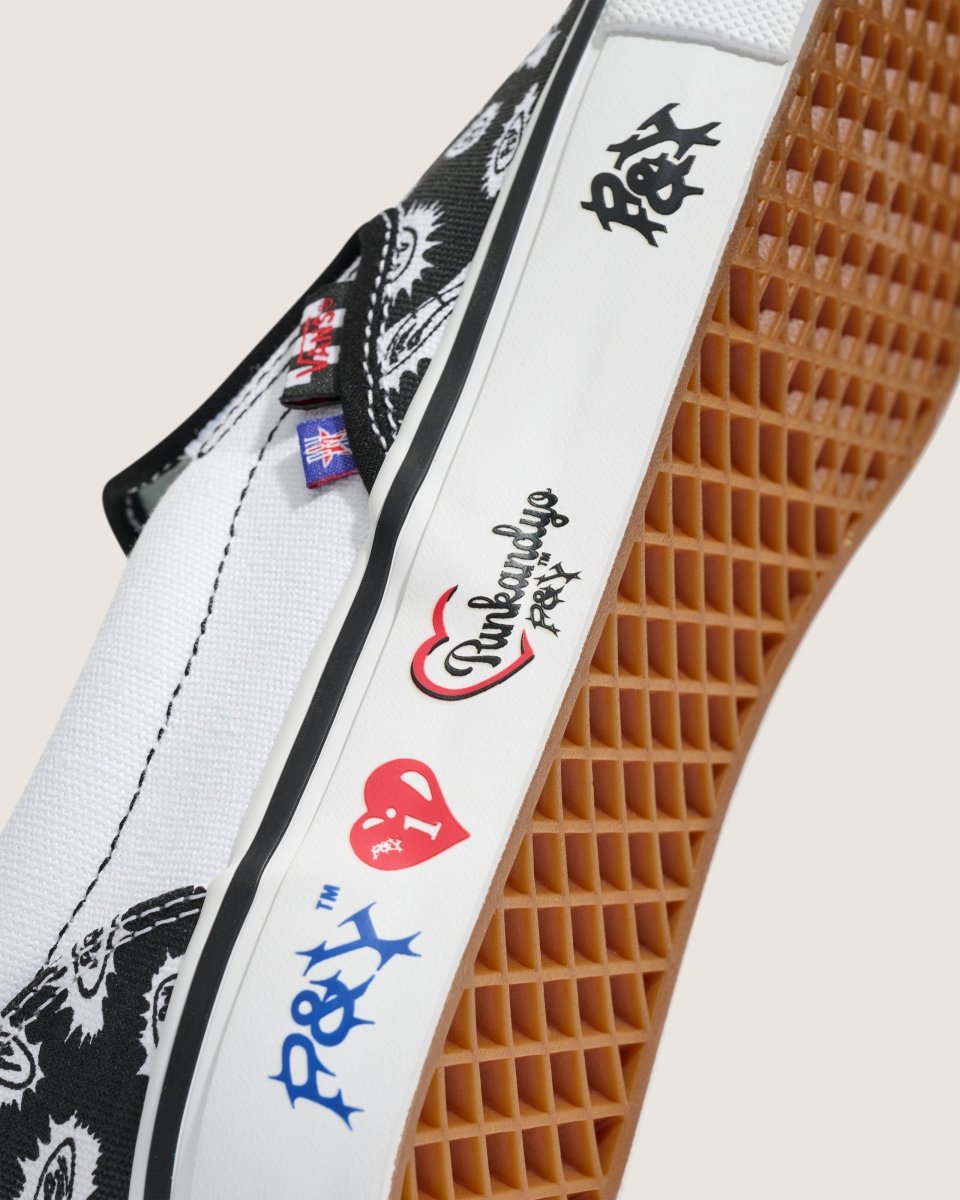 Vans Skate X PUNKANDYO Skate Slip-On in Black/White - Goodnews Skateshop