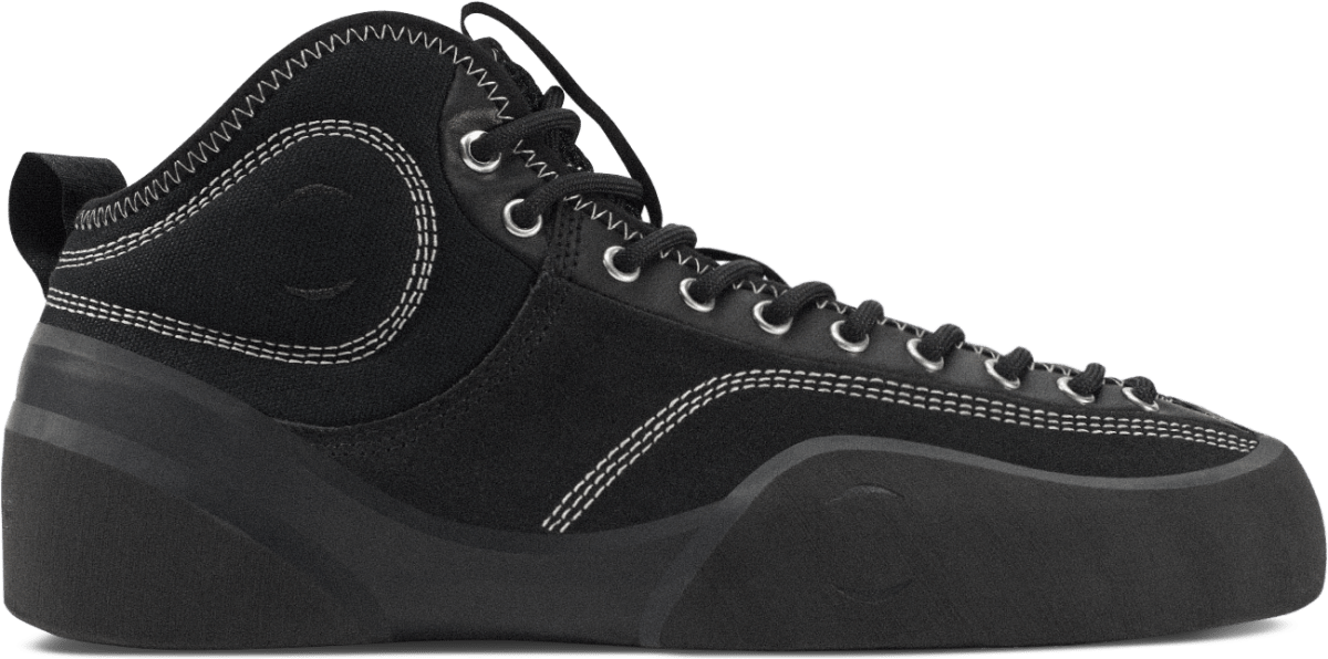 Village PM 1PM Mid in Black/Natural Black - Goodnews Skateshop