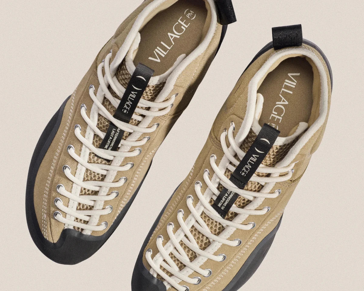 Village PM 1PM Mid in Sand/Natural Black - Goodnews Skateshop