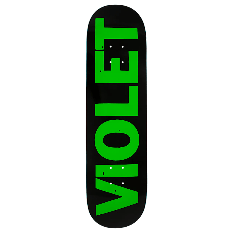 Violet Black and Green Crew Deck 8.5 - Goodnews Skateshop
