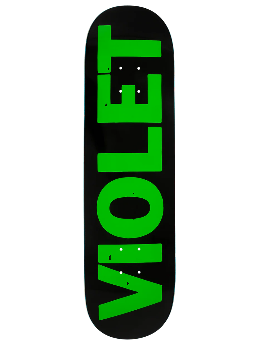 Violet Black and Green Crew Deck 8.5 - Goodnews Skateshop
