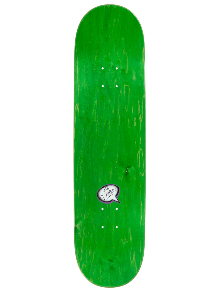Violet Black and Green Crew Deck 8.5 - Goodnews Skateshop