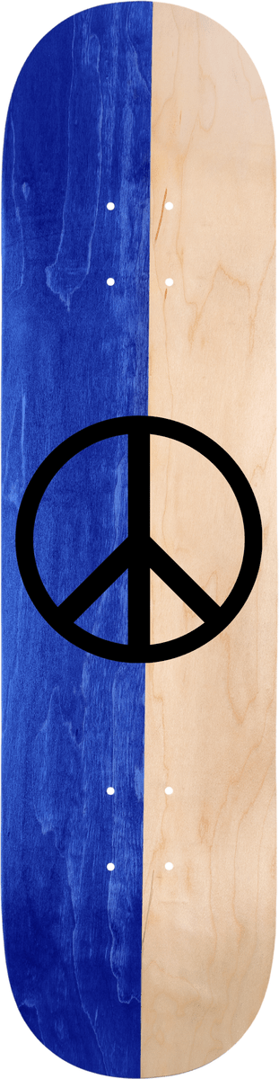 Violet Blue Natural Split Peace Deck 8.5 - Goodnews Skateshop