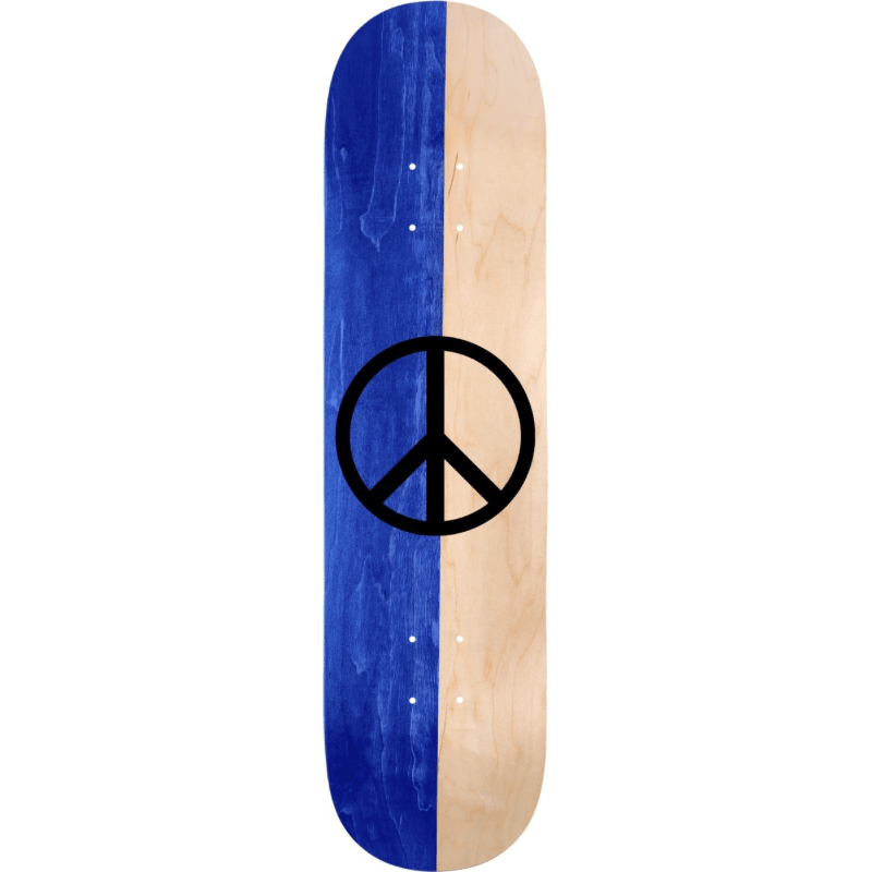 Violet Blue Natural Split Peace Deck 8.5 - Goodnews Skateshop