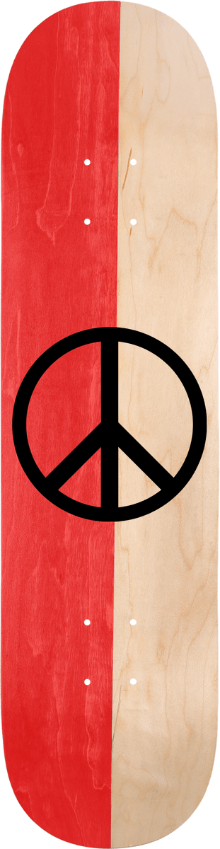 Violet Red Natural Split Peace Deck 8.25 - Goodnews Skateshop