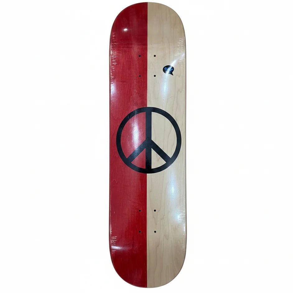 Violet Red Natural Split Peace Deck 8.25 - Goodnews Skateshop