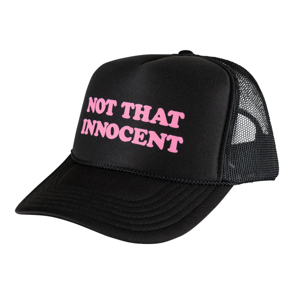 Welcome Britney Puff Trucker Cap in Black - Goodnews Skateshop