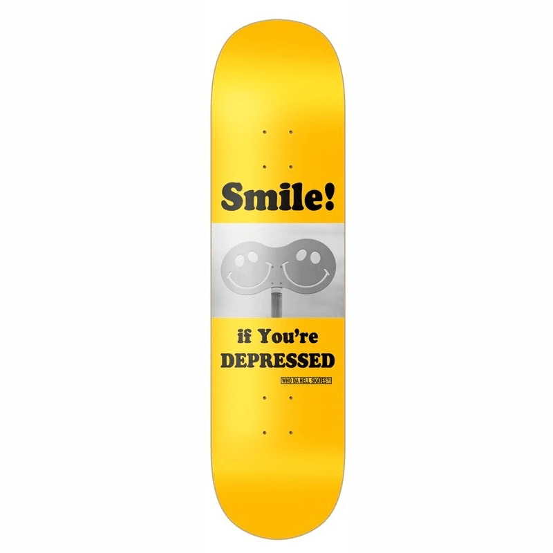 Who Da Hell Skates Smile Deck 8.25 - Goodnews Skateshop