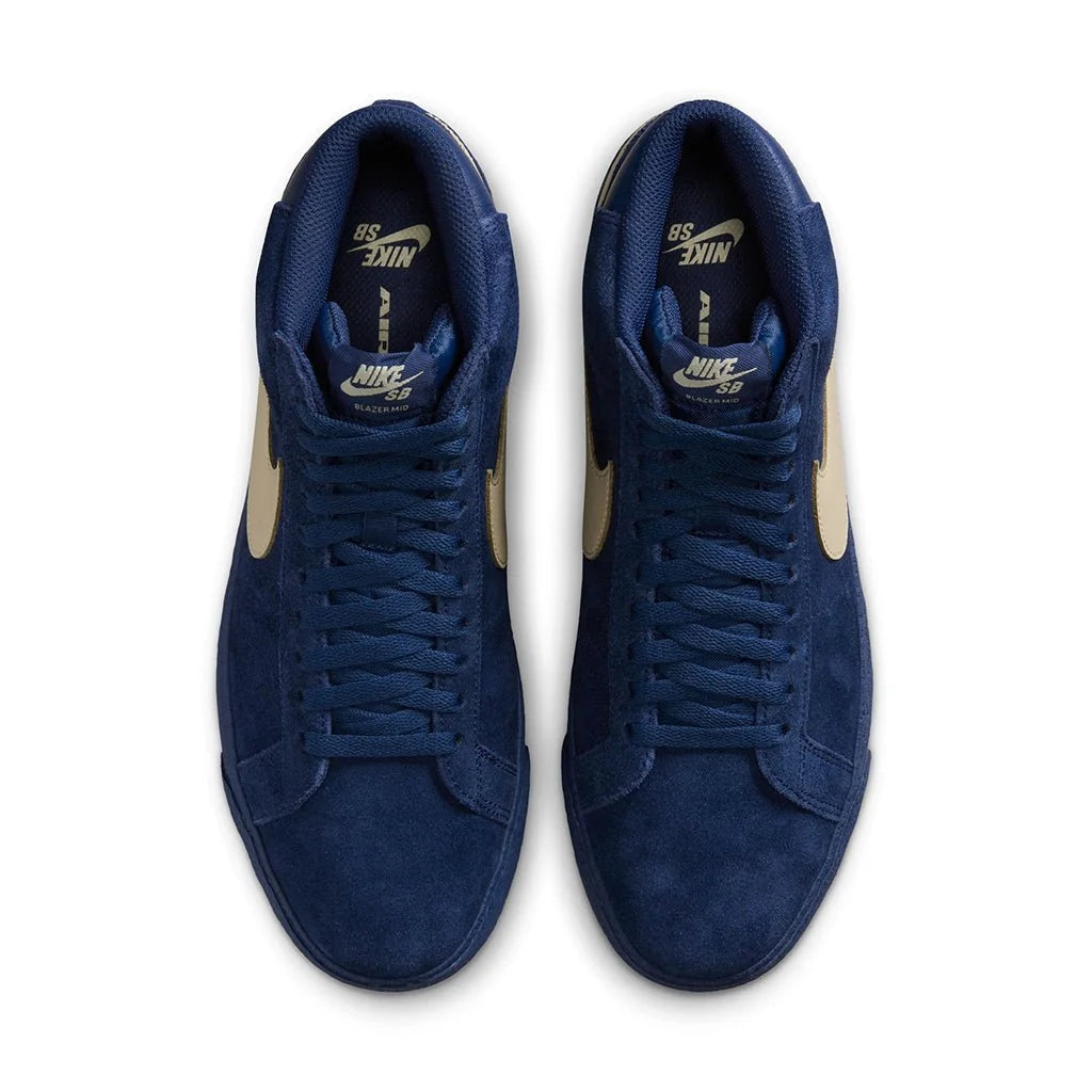 Nike SB Zoom Blazer Mid in Coastal Blue/Pale Yellow-Coastal Blue