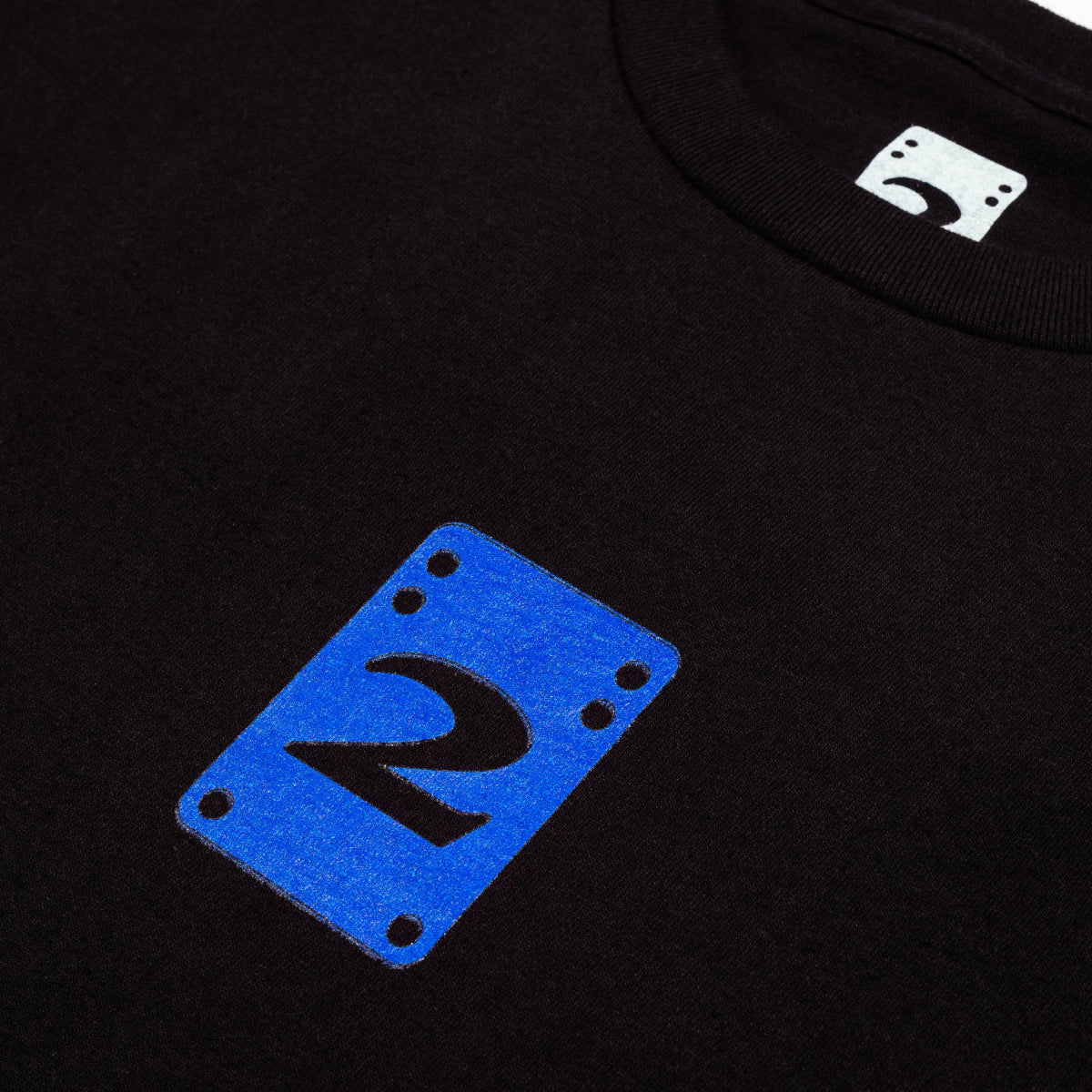 2 Riser Pads Logo T-Shirt in Black - Goodnews Skateshop