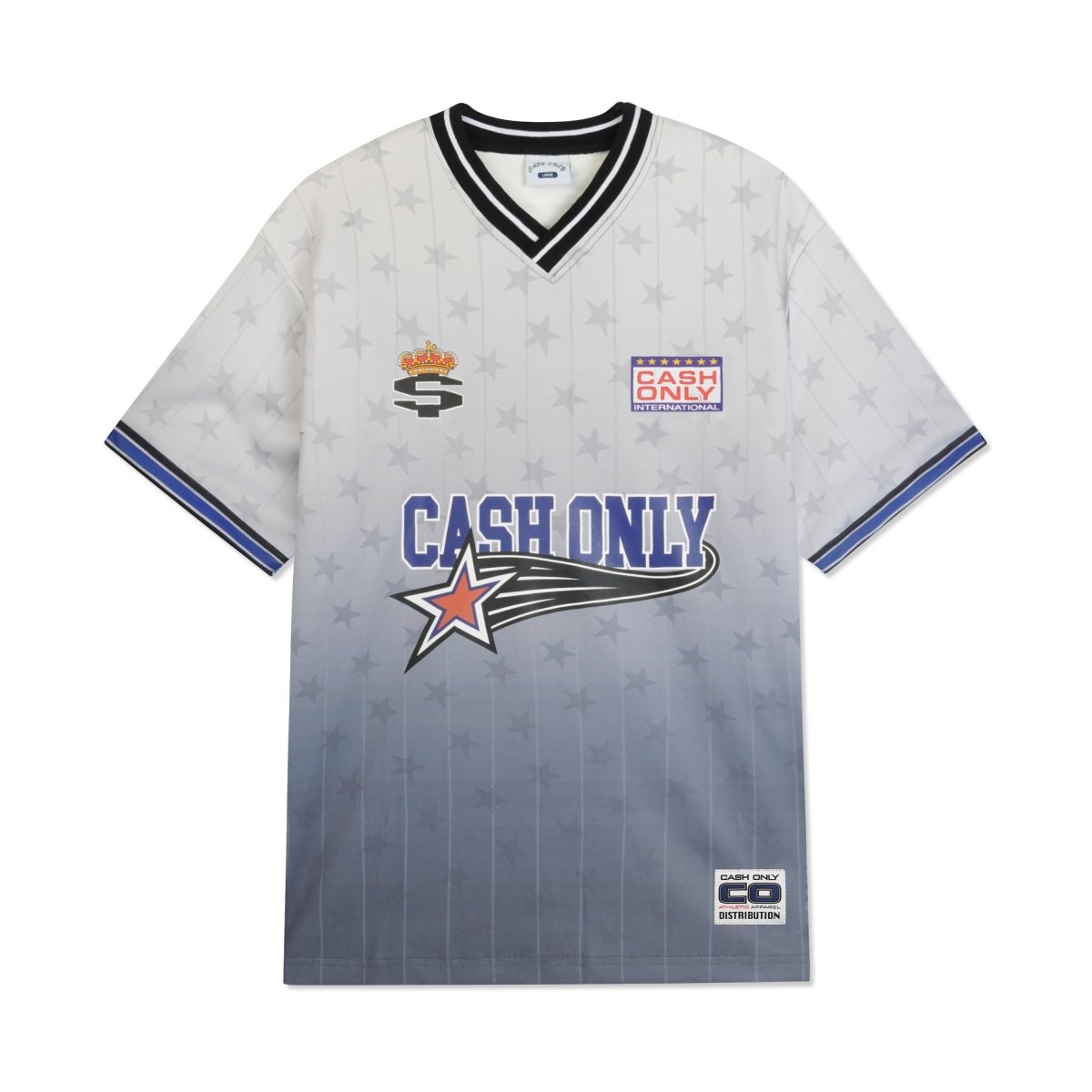 Cash Only Downtown Jersey in Grey - Goodnews Skateshop