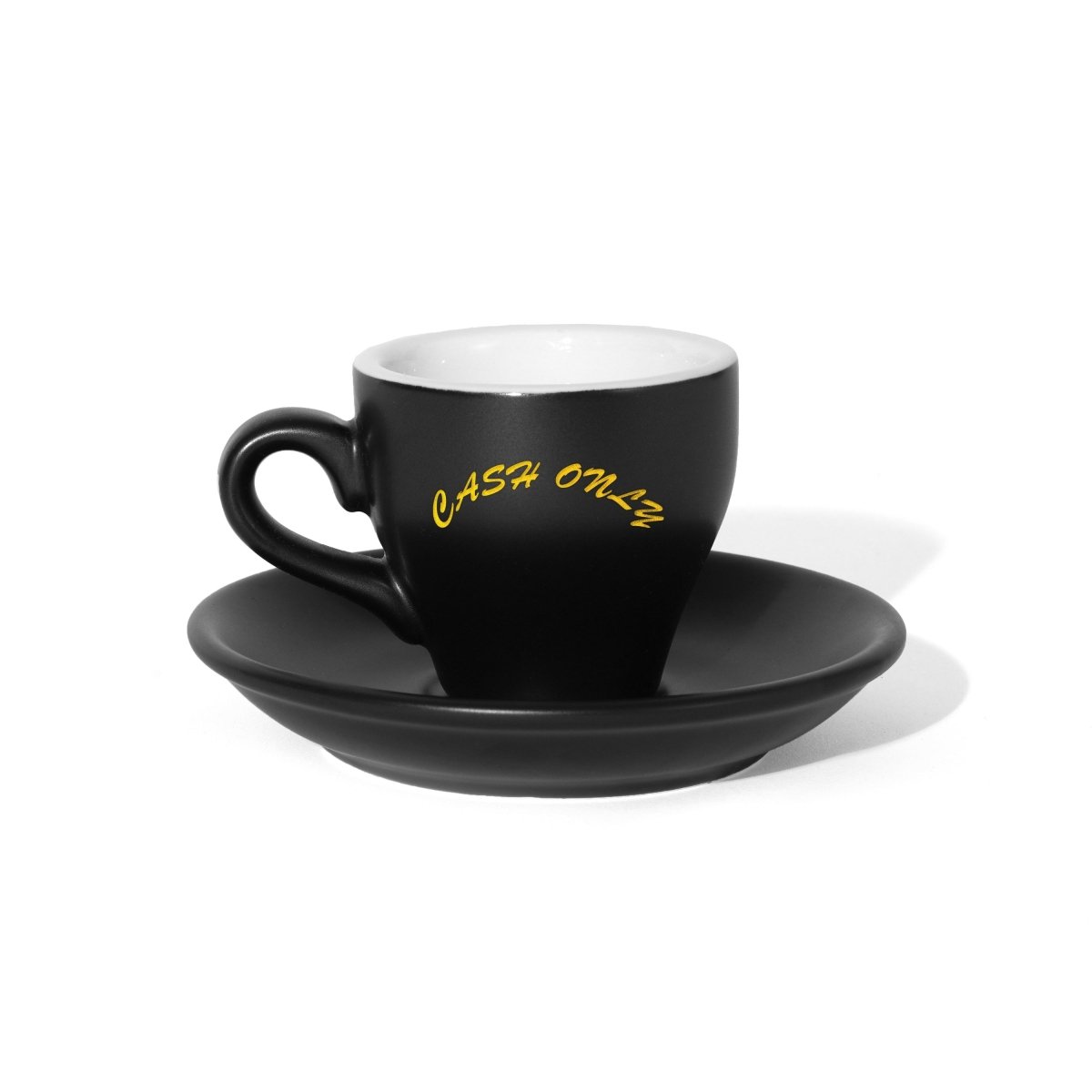 Cash Only Logo Espresso Mug Set in Black/Gold - Goodnews Skateshop