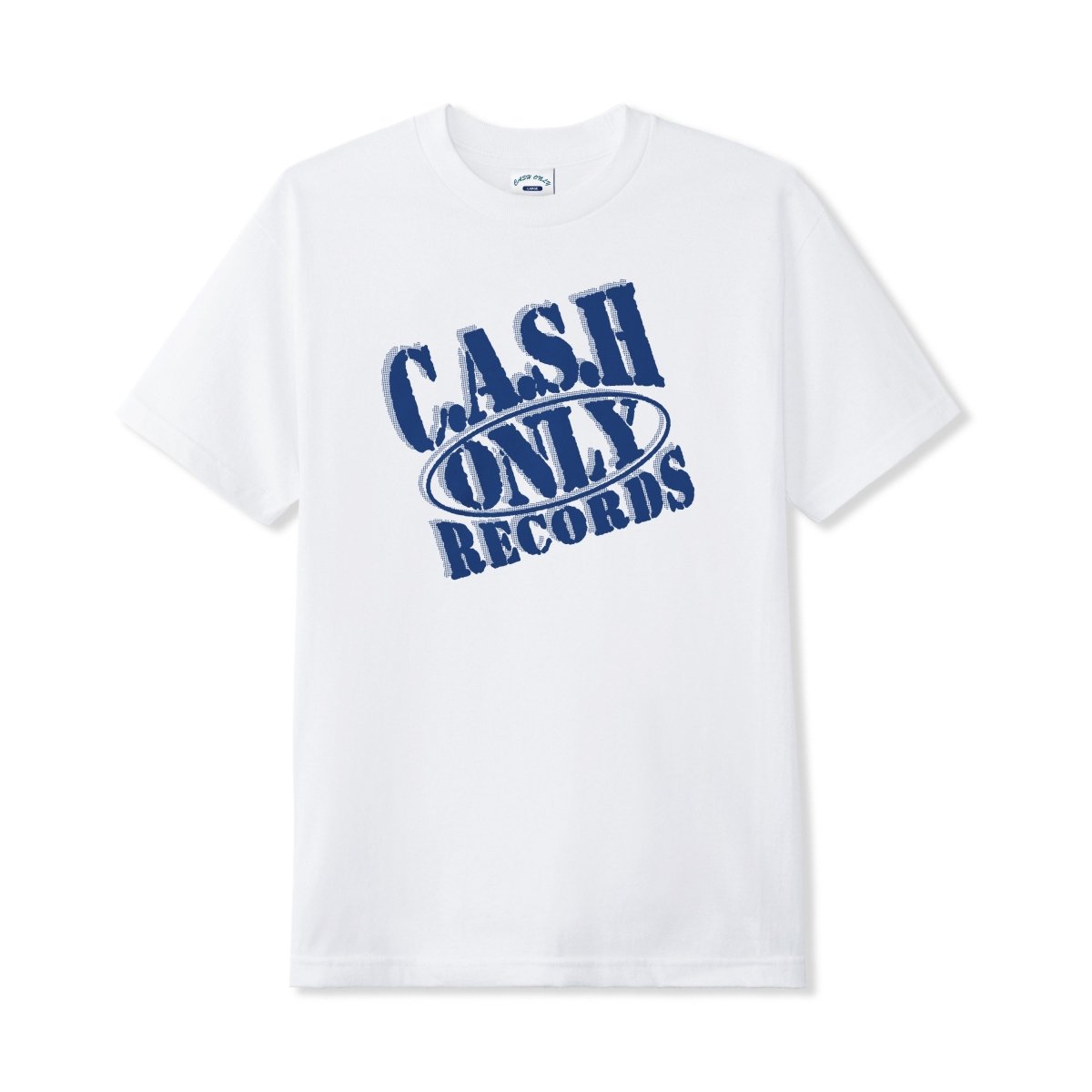Cash Only Records T-Shirt in White - Goodnews Skateshop