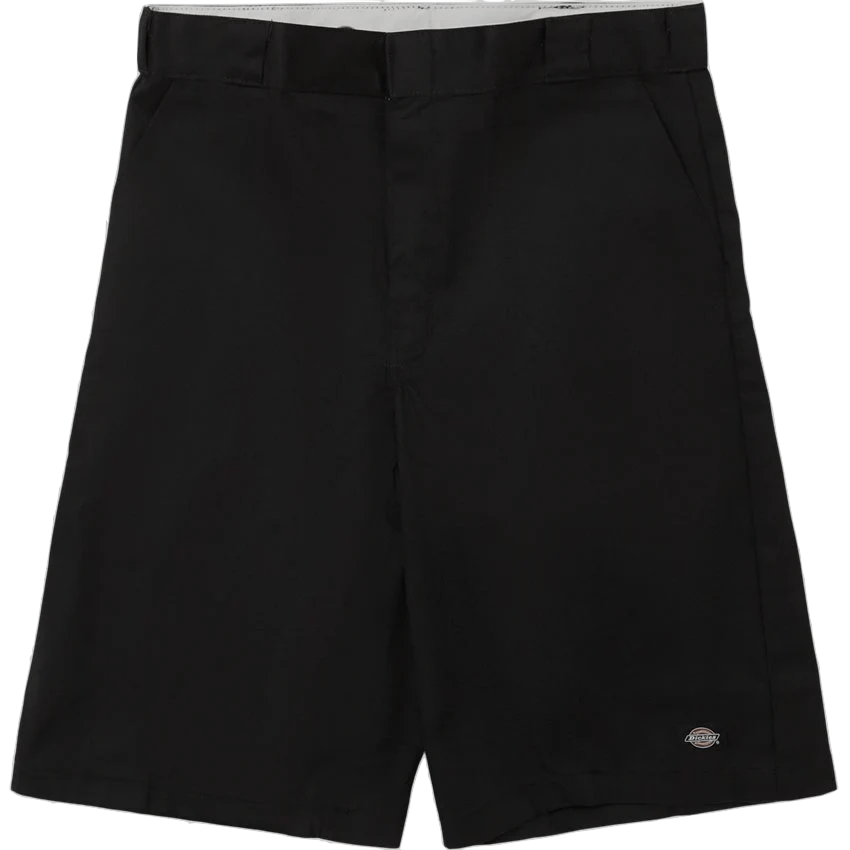 Dickies 13" Loose Fit Flat Front Work Shorts in Black - Goodnews Skateshop