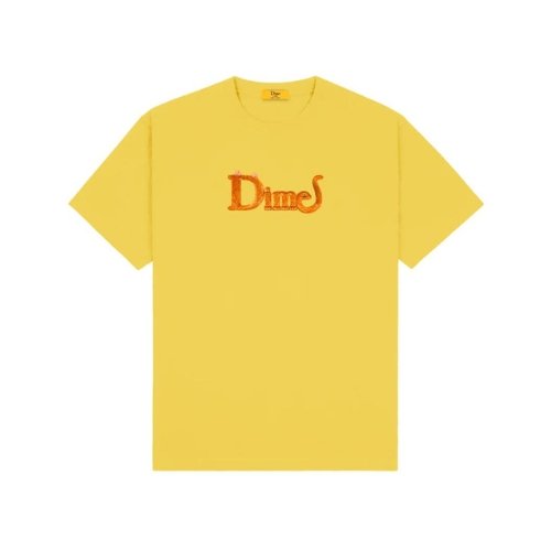 Dime Classic Cat T-Shirt in Lemon - Goodnews Skateshop