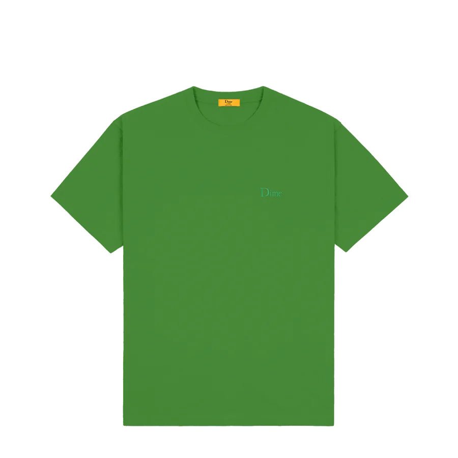 Dime Classic Small Logo T-Shirt in Green - Goodnews Skateshop