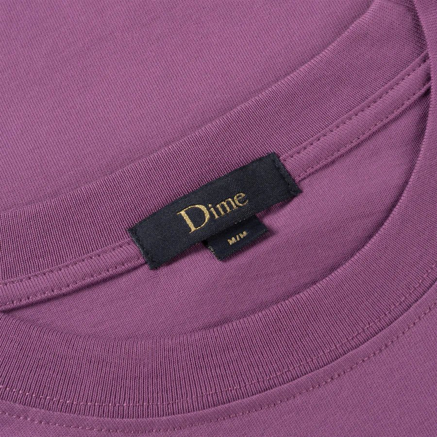 Dime Classic Small Logo T-Shirt in Violet - Goodnews Skateshop