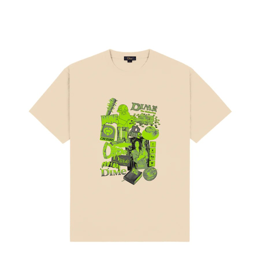 Dime Collage T-Shirt in Fog - Goodnews Skateshop
