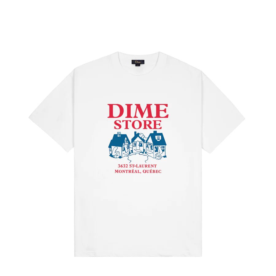 Dime Skateshop T-Shirt in White - Goodnews Skateshop