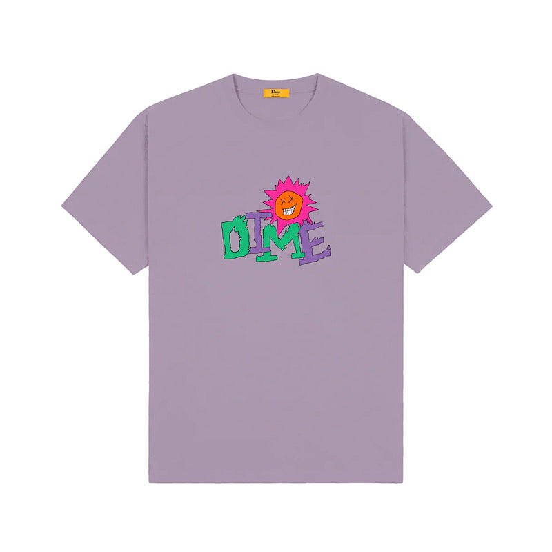 Dime Sunny T-Shirt in Plum Gray - Goodnews Skateshop