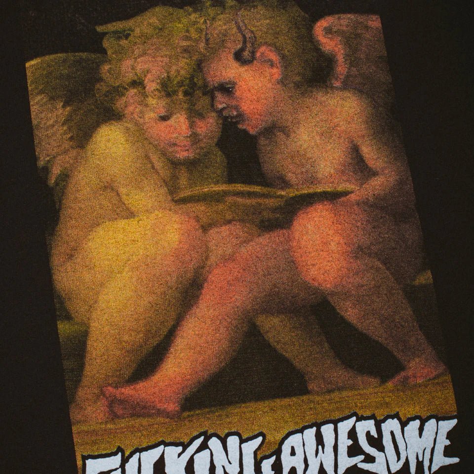 FA Angel and Demon T-Shirt in Sand - Goodnews Skateshop