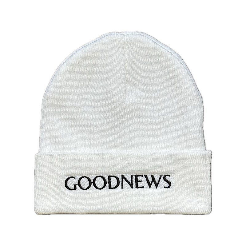 Goodnews Crew Toque in White - Goodnews Skateshop