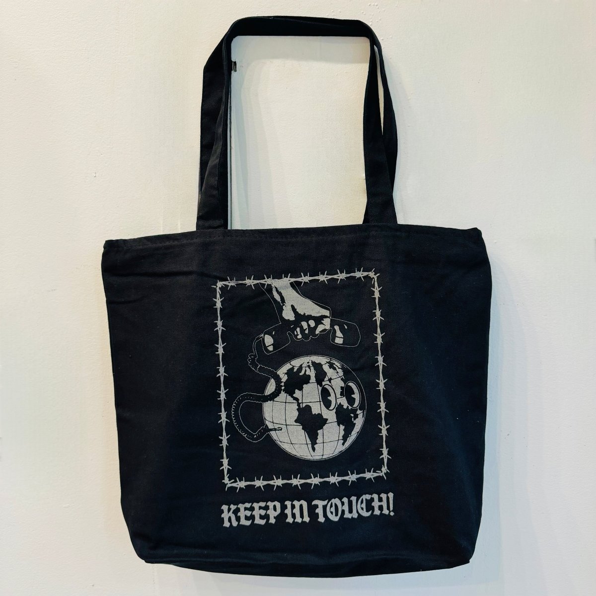 Goodnews Keep In Touch Tote in Black - Goodnews Skateshop