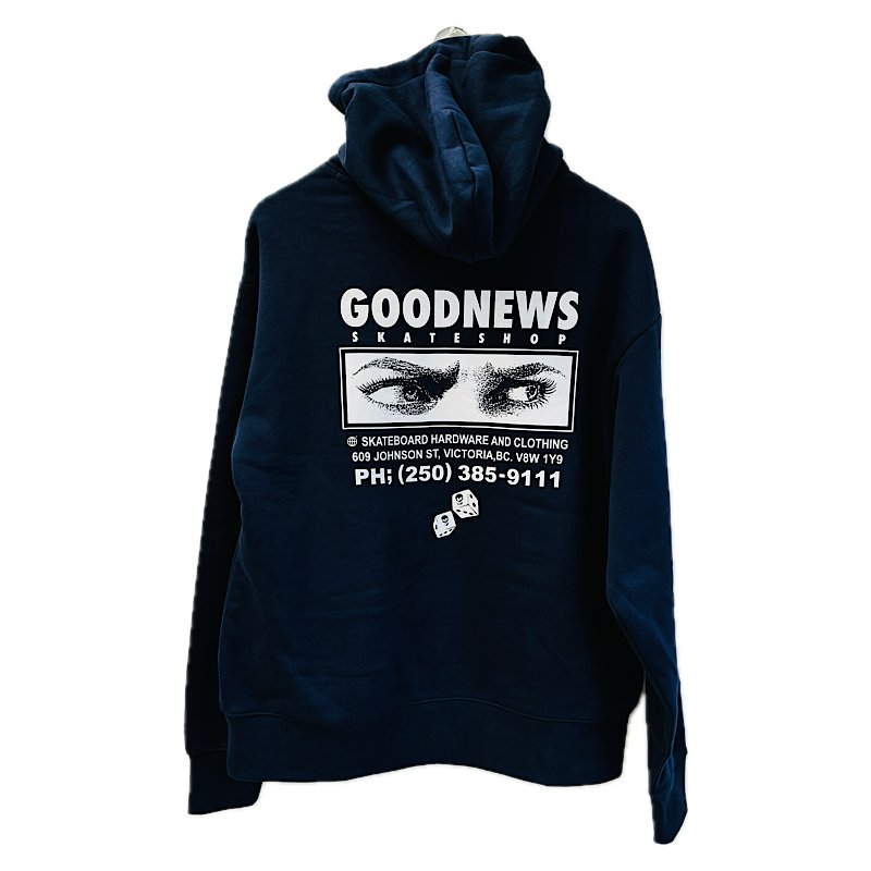 Goodnews Reaper Hoodie in Midnight Blue - Goodnews Skateshop