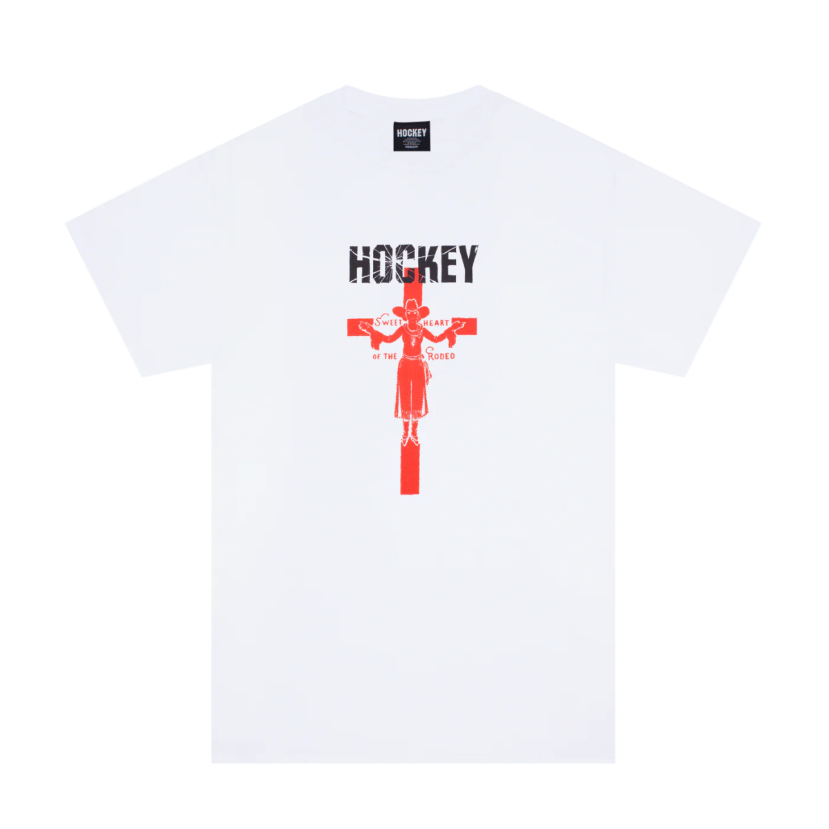Hockey Sweet Heart T-Shirt in White - Goodnews Skateshop
