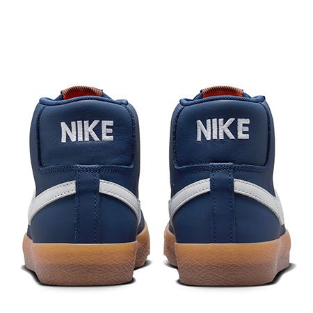 Nike SB Blazer Mid in Navy/White-Navy-Gum Light Brown - Goodnews Skateshop