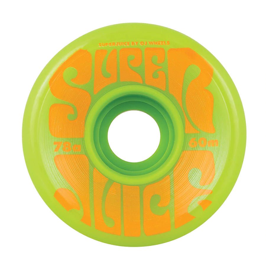 OJ Super Juice Wheels 78A 60mm in Green - Goodnews Skateshop