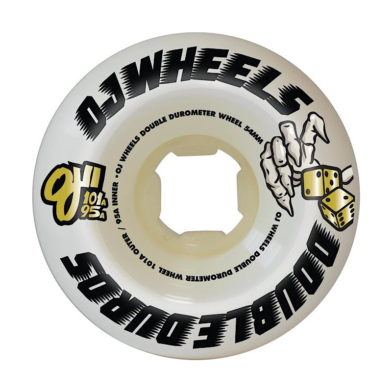 OJ's Mini Combo Double Duro Wheels 101a/95A 56mm White - Goodnews Skateshop