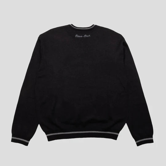 Passport Kings X Fountain Mohair Sweater in Black - Goodnews Skateshop