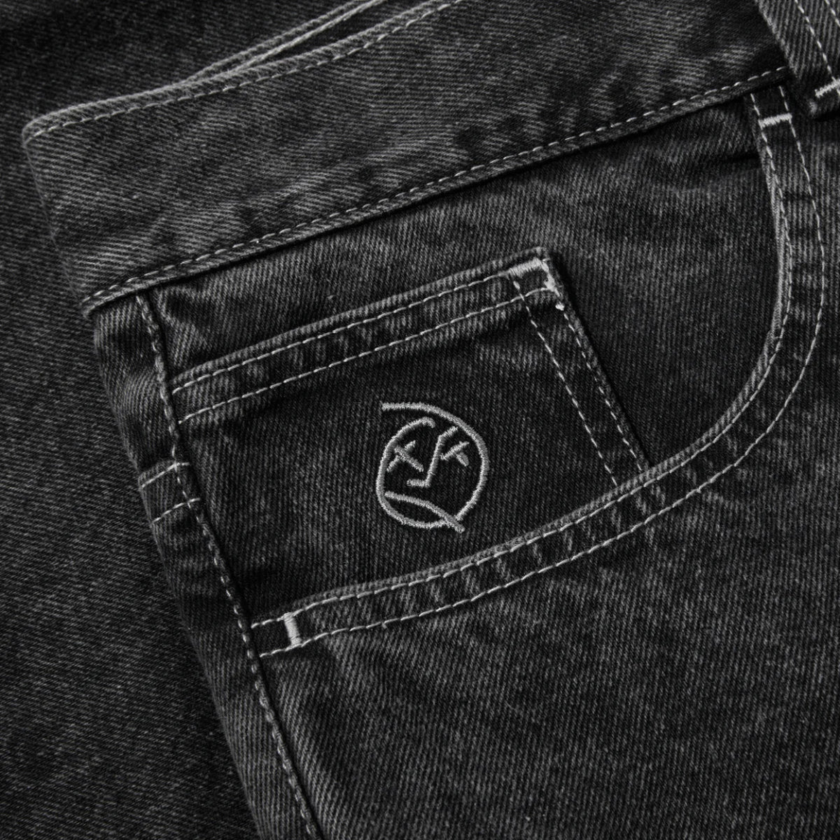 Polar Big Boy Jeans in Silver Black - Goodnews Skateshop