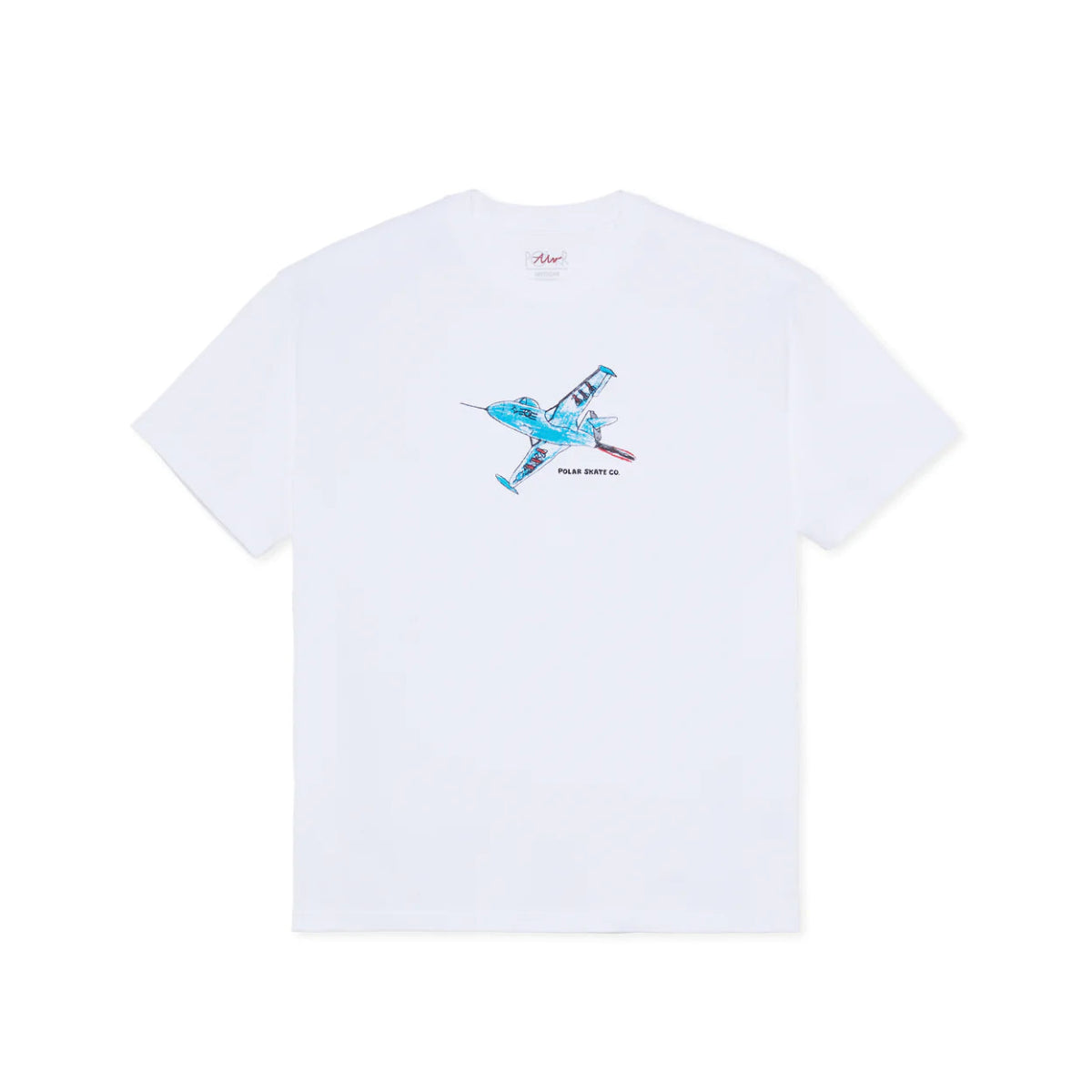 Polar Panter Jet T-Shirt in White - Goodnews Skateshop