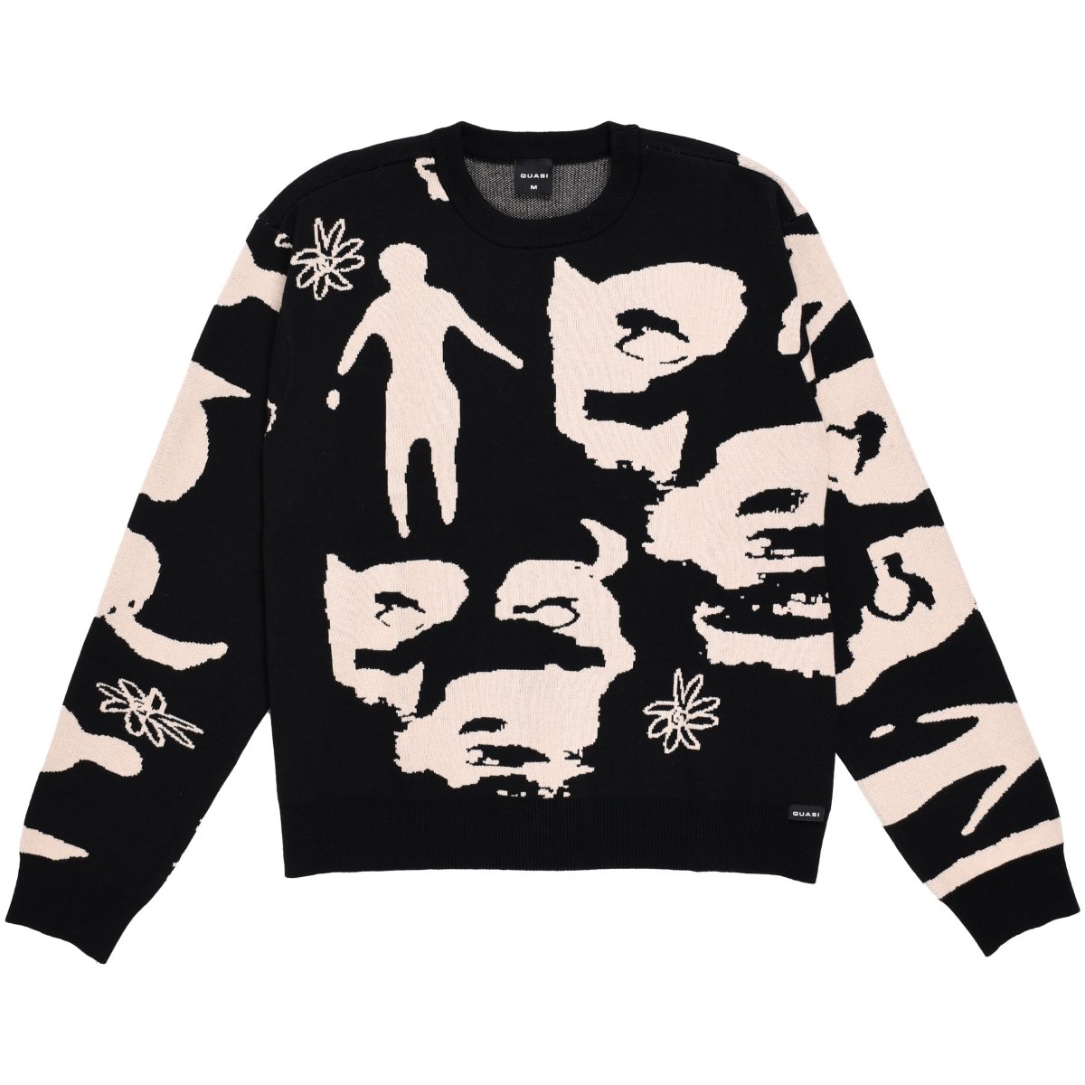 Quasi Stoneage Sweater in Black - Goodnews Skateshop